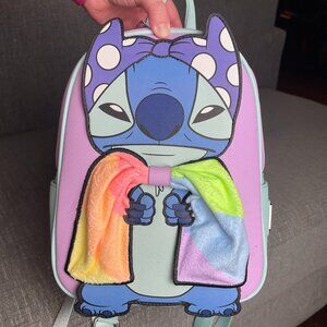 Loungefly Super Stitch with Rainbow Cape Mini Backpack